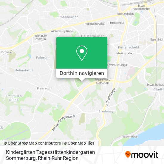 Kindergärten Tagesstättenkindergarten Sommerburg Karte