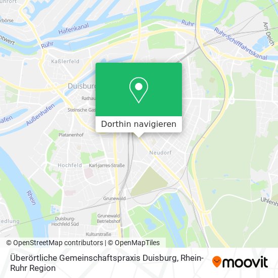 Überörtliche Gemeinschaftspraxis Duisburg Karte