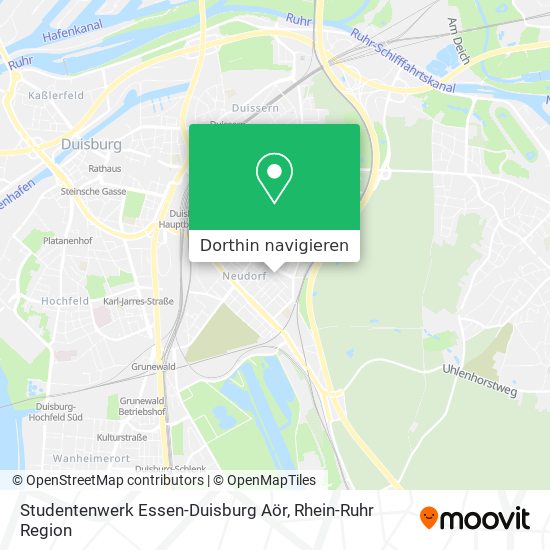 Studentenwerk Essen-Duisburg Aör Karte