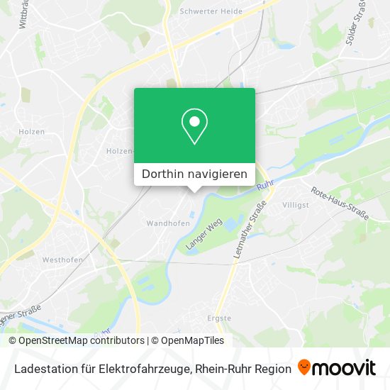 Ladestation für Elektrofahrzeuge Karte