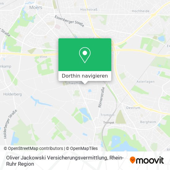 Oliver Jackowski Versicherungsvermittlung Karte