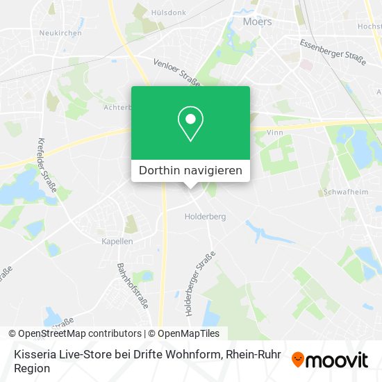 Kisseria Live-Store bei Drifte Wohnform Karte
