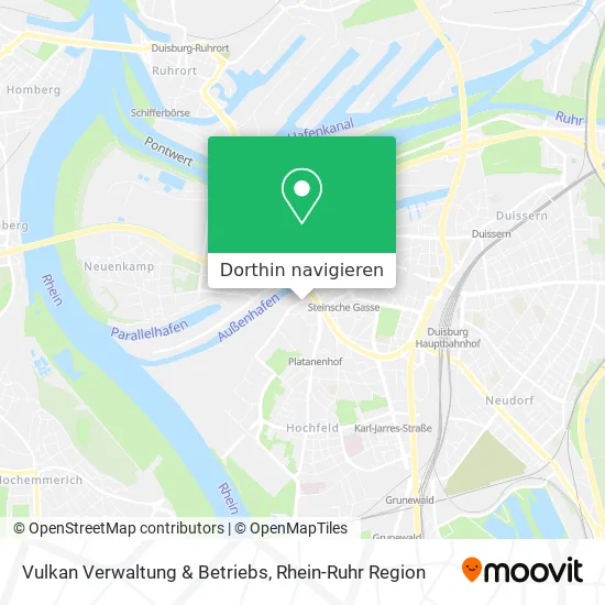 Vulkan Verwaltung & Betriebs Karte