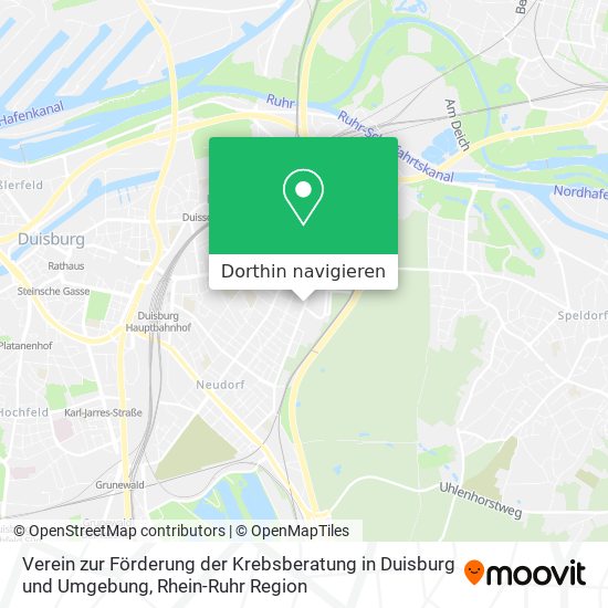 Verein zur Förderung der Krebsberatung in Duisburg und Umgebung Karte
