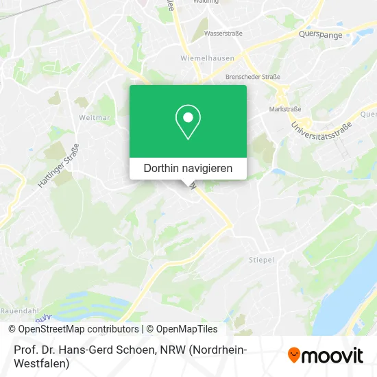 Prof. Dr. Hans-Gerd Schoen Karte