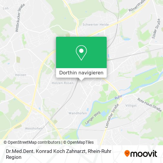 Dr.Med.Dent. Konrad Koch Zahnarzt Karte