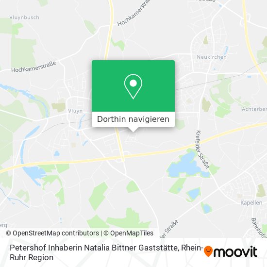 Petershof Inhaberin Natalia Bittner Gaststätte Karte