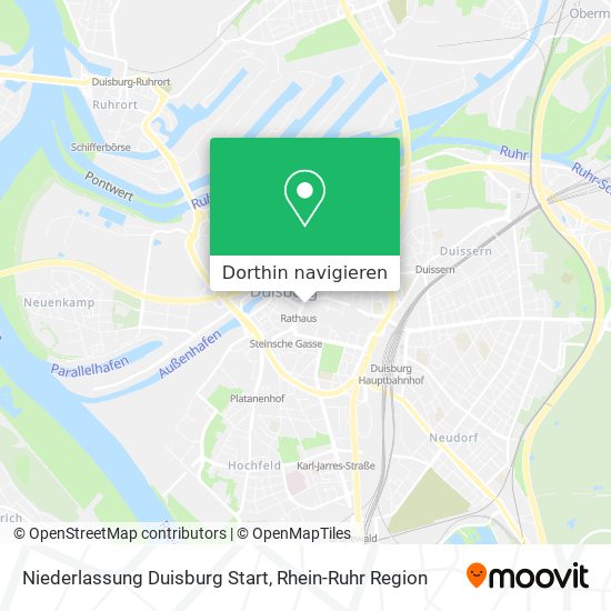 Niederlassung Duisburg Start Karte