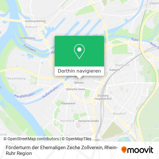 Förderturm der Ehemaligen Zeche Zollverein Karte