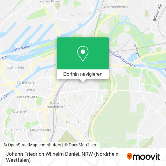 Johann Friedrich Wilhelm Daniel Karte