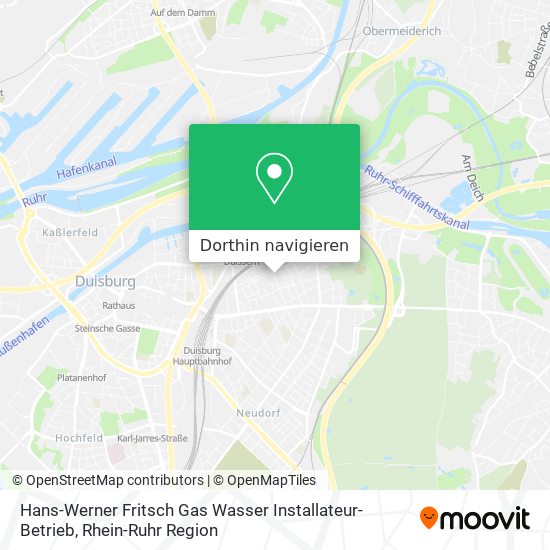 Hans-Werner Fritsch Gas Wasser Installateur-Betrieb Karte