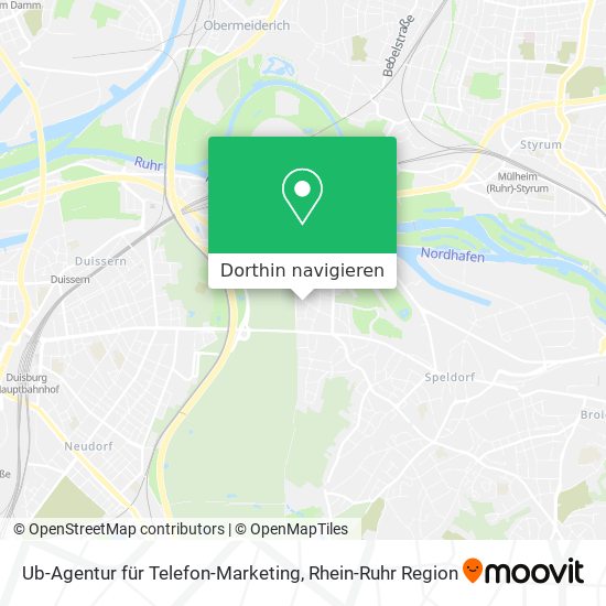 Ub-Agentur für Telefon-Marketing Karte