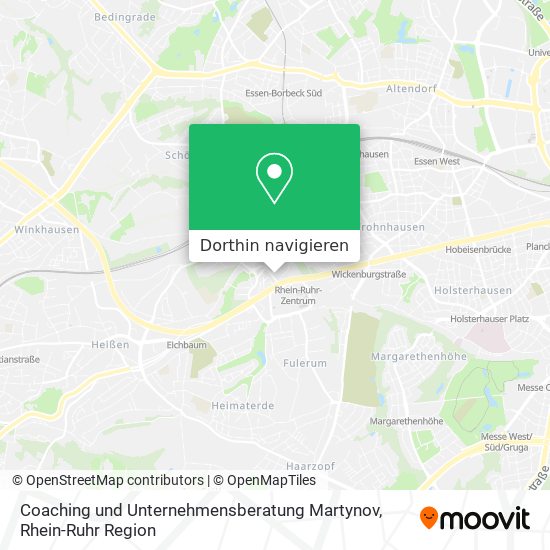 Coaching und Unternehmensberatung Martynov Karte