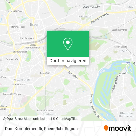 Dam Komplementär Karte