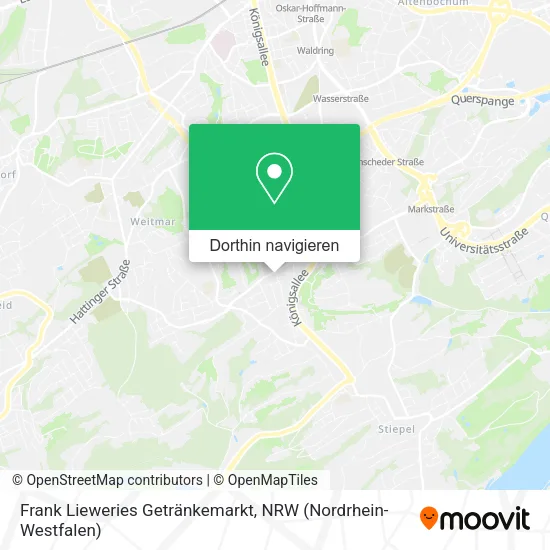 Frank Lieweries Getränkemarkt Karte