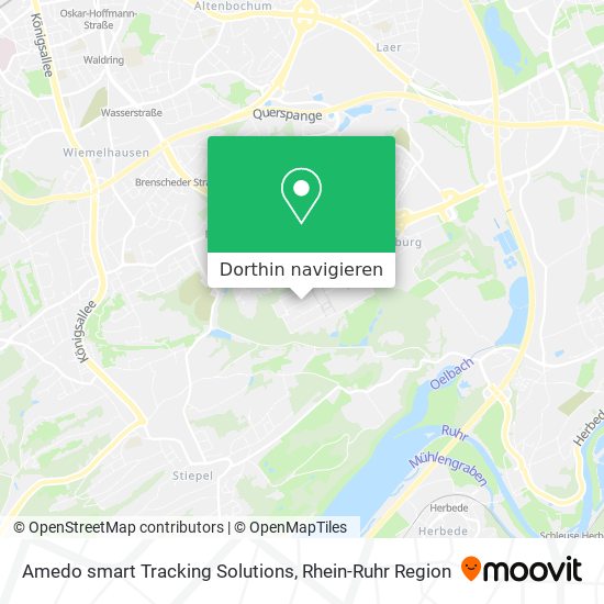 Amedo smart Tracking Solutions Karte