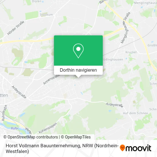 Horst Vollmann Bauunternehmung Karte