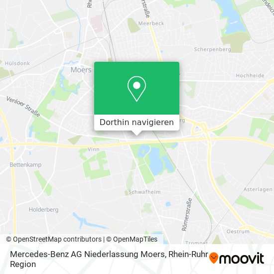 Mercedes-Benz AG Niederlassung Moers Karte