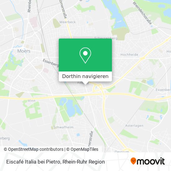 Eiscafé Italia bei Pietro Karte