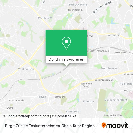 Birgit Zühlke Taxiunternehmen Karte