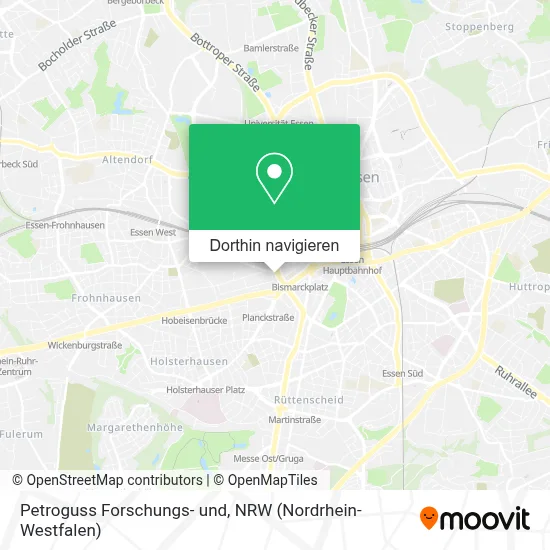 Petroguss Forschungs- und Karte