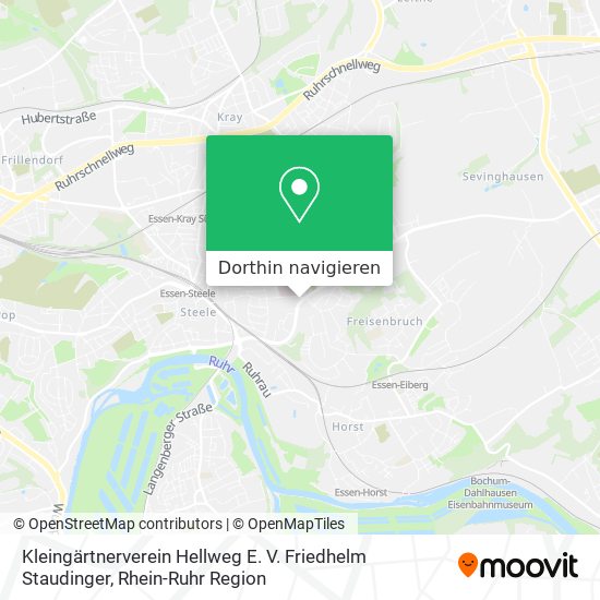 Kleingärtnerverein Hellweg E. V. Friedhelm Staudinger Karte