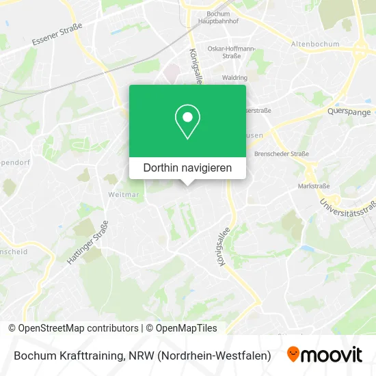 Bochum Krafttraining Karte