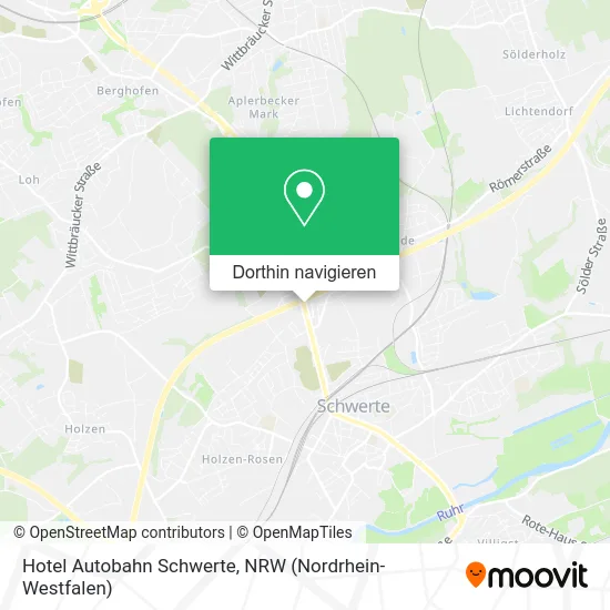 Hotel Autobahn Schwerte Karte