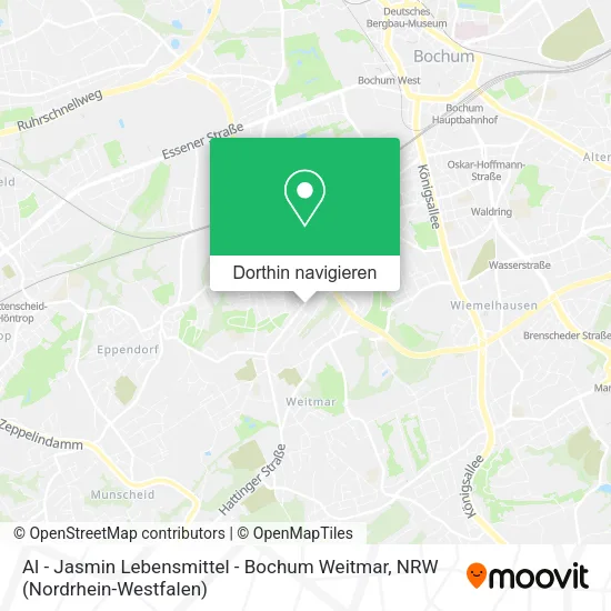Al - Jasmin Lebensmittel - Bochum Weitmar Karte