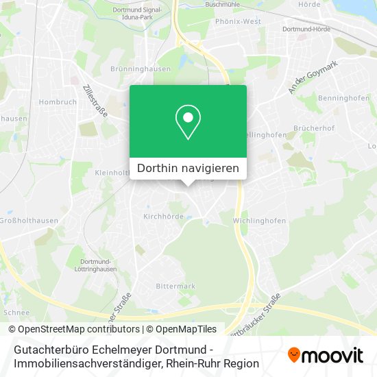 Gutachterbüro Echelmeyer Dortmund - Immobiliensachverständiger Karte