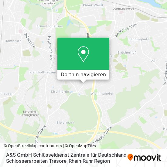 A&S GmbH Schlüsseldienst Zentrale für Deutschland Schlosserarbeiten Tresore Karte