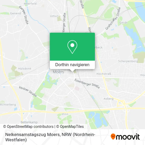 Nelkensamstagszug Moers Karte