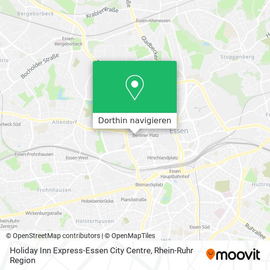 Holiday Inn Express-Essen City Centre Karte