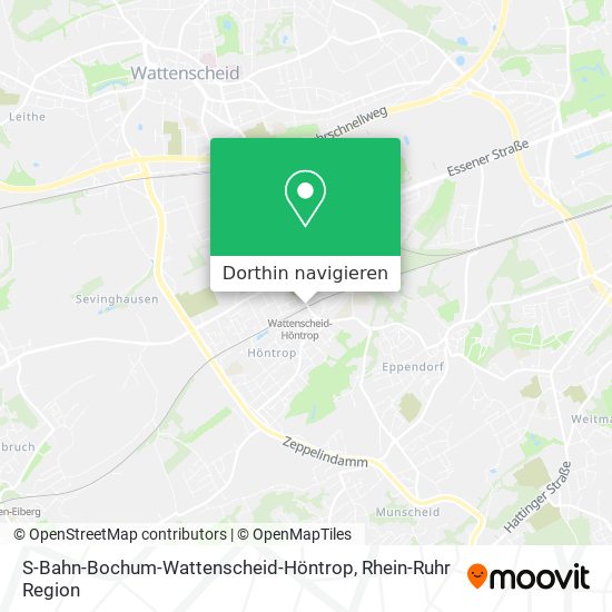 S-Bahn-Bochum-Wattenscheid-Höntrop Karte