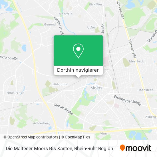 Die Malteser Moers Bis Xanten Karte