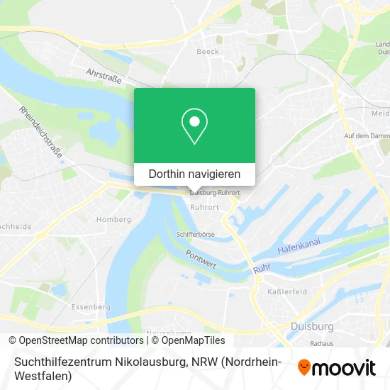 Suchthilfezentrum Nikolausburg Karte