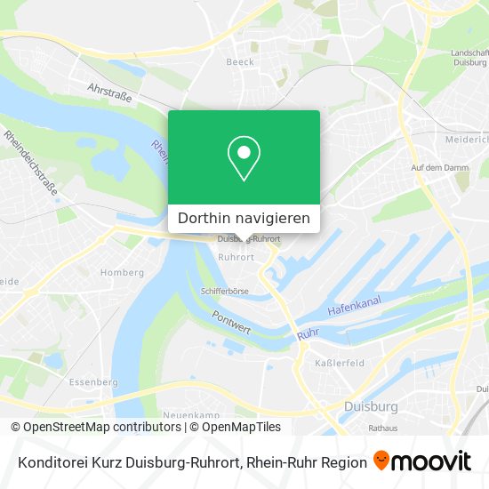 Konditorei Kurz Duisburg-Ruhrort Karte