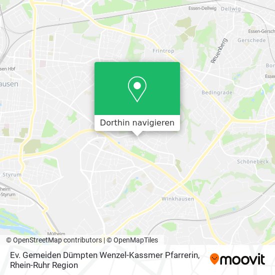 Ev. Gemeiden Dümpten Wenzel-Kassmer Pfarrerin Karte