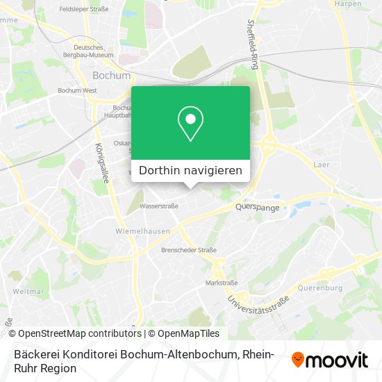 Bäckerei Konditorei Bochum-Altenbochum Karte