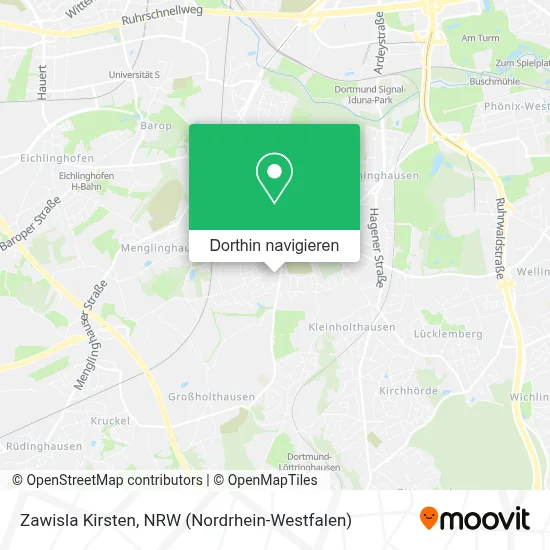 Zawisla Kirsten Karte