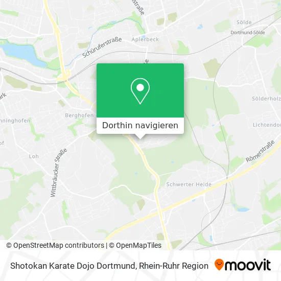 Shotokan Karate Dojo Dortmund Karte