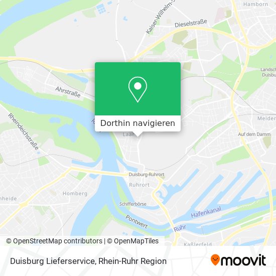 Duisburg Lieferservice Karte