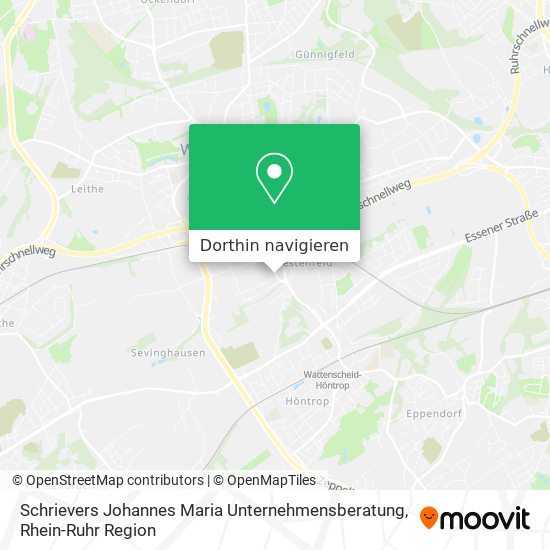 Schrievers Johannes Maria Unternehmensberatung Karte
