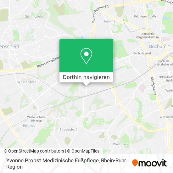 Yvonne Probst Medizinische Fußpflege Karte