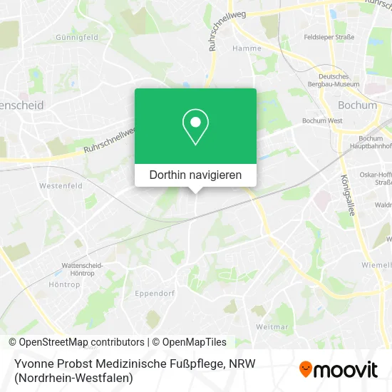 Yvonne Probst Medizinische Fußpflege Karte