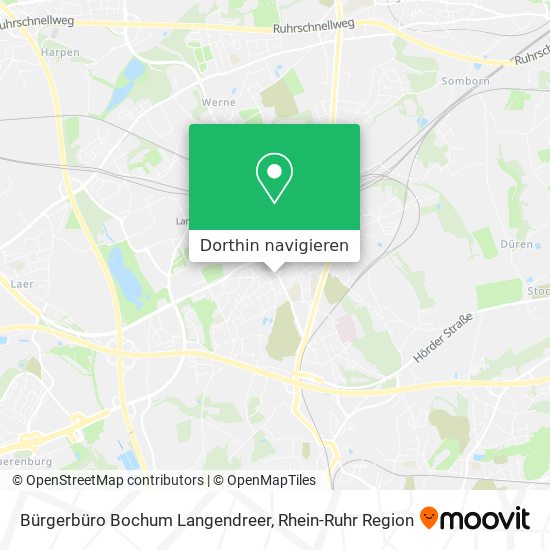 Bürgerbüro Bochum Langendreer Karte