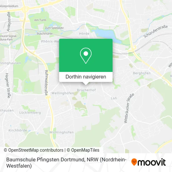 Baumschule Pfingsten Dortmund Karte