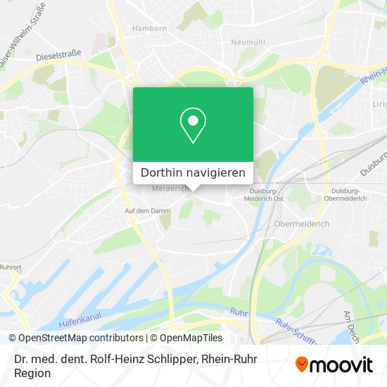 Dr. med. dent. Rolf-Heinz Schlipper Karte