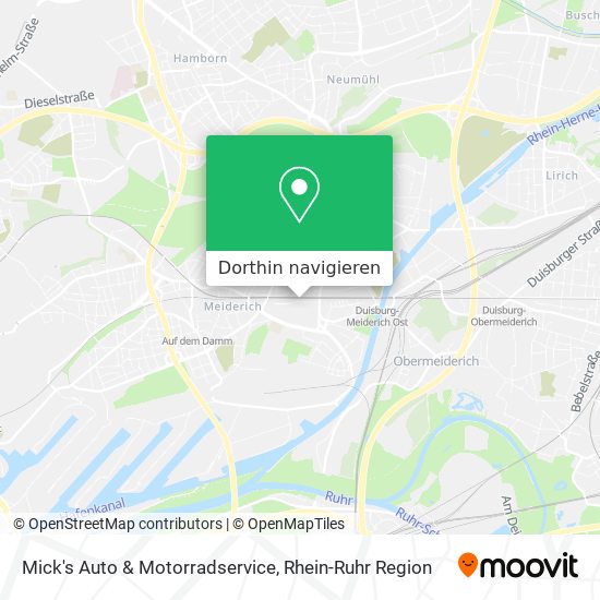 Mick's Auto & Motorradservice Karte
