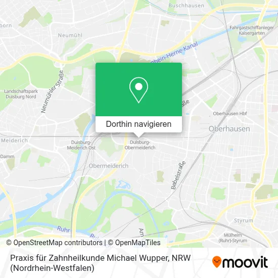 Praxis für Zahnheilkunde Michael Wupper Karte